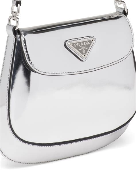 prada cleo silver bag